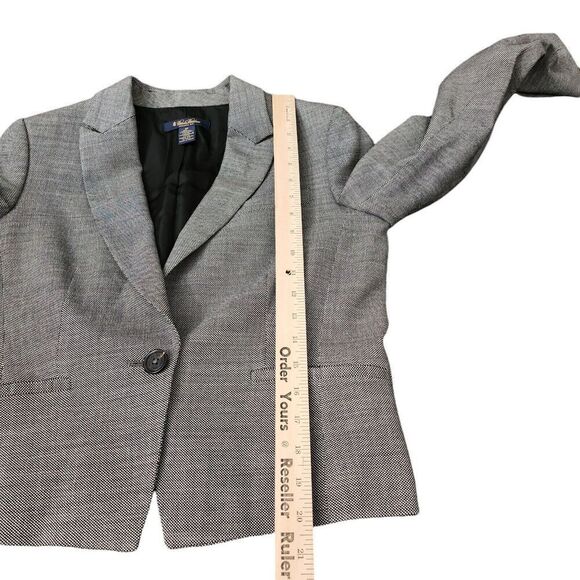 Brooks Brothers Blazer Womens 6P 6 Petite Gray‎ Stellita Fit Italian Wool Jacket - Picture 8 of 8